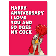 I Love You So Does My Cock Anniversary Card